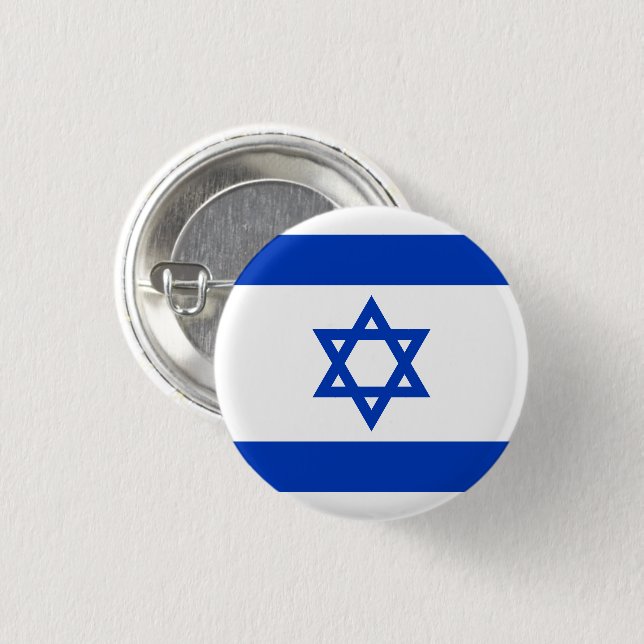Israel-Flagge Button (Vorne & Hinten)