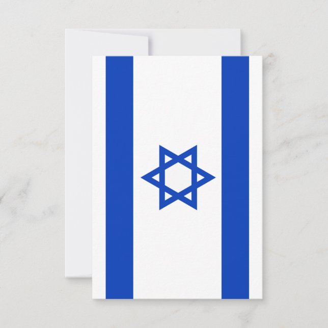 Israel-Flagge Dankeskarte (Vorderseite)