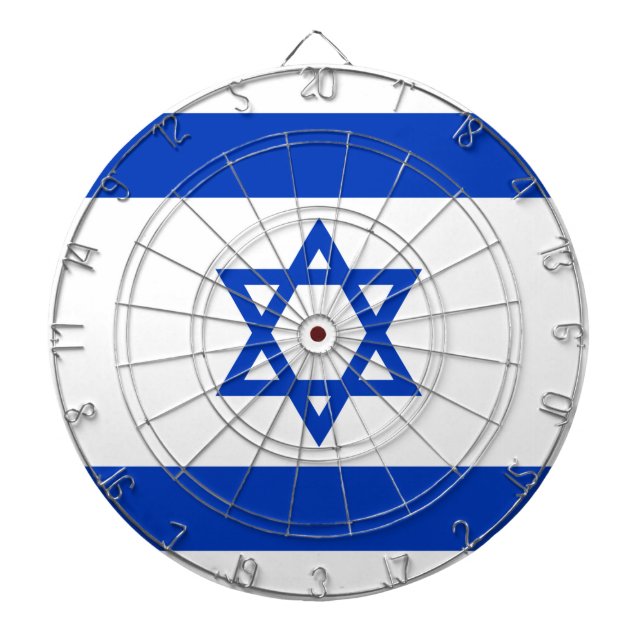 Israel-Flagge Dartscheibe (vorne)