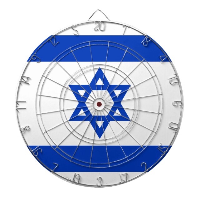 Israel-Flagge Dartscheibe (vorne)