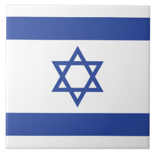 Israel-Flagge: Davidstern, Judentum, jüdisch, Zion Fliese