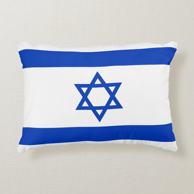Israel-Flagge Dekokissen (Vorderseite)