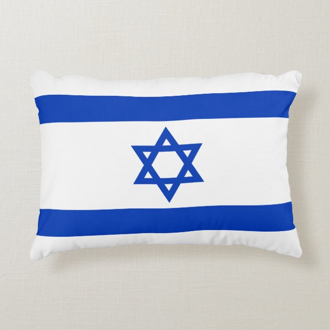 Israel-Flagge Dekokissen (Vorderseite)