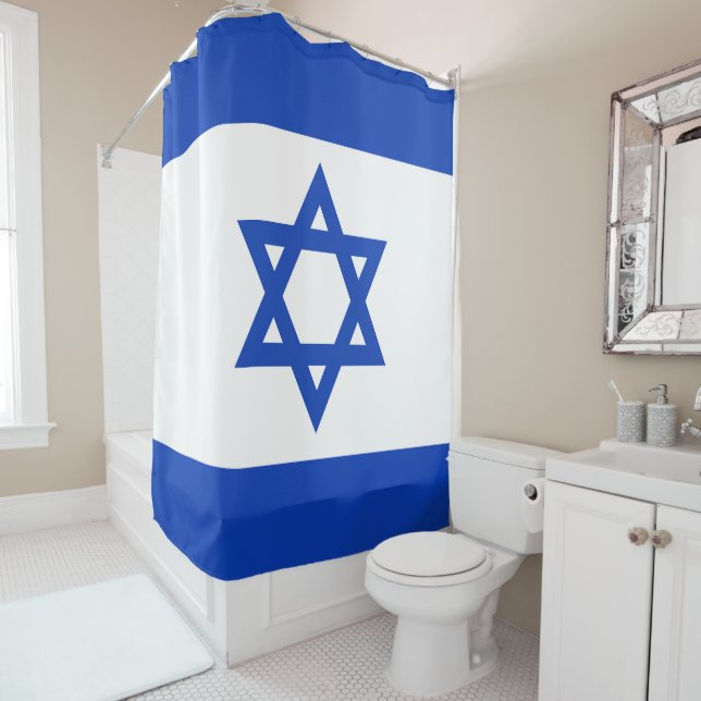 Israel-Flagge Duschvorhang (Beispiel)