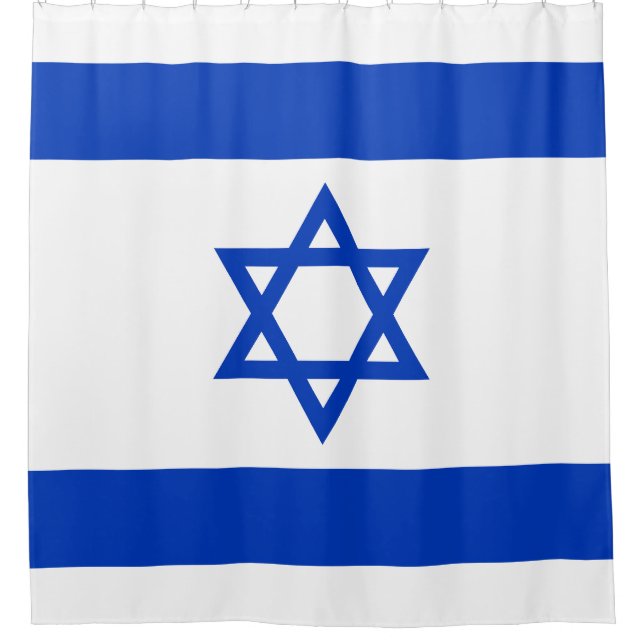 Israel-Flagge Duschvorhang (Vorderseite)