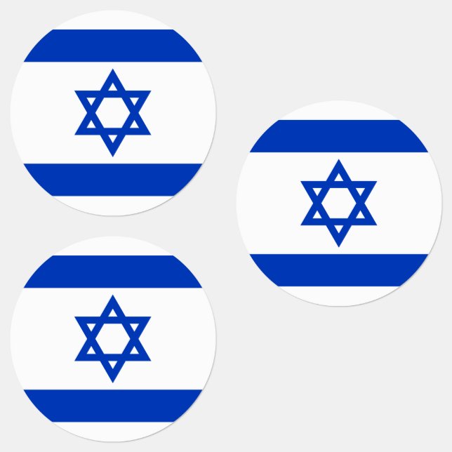 Israel-Flagge Etiketten (Gruppe)