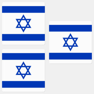 Israel-Flagge Etiketten