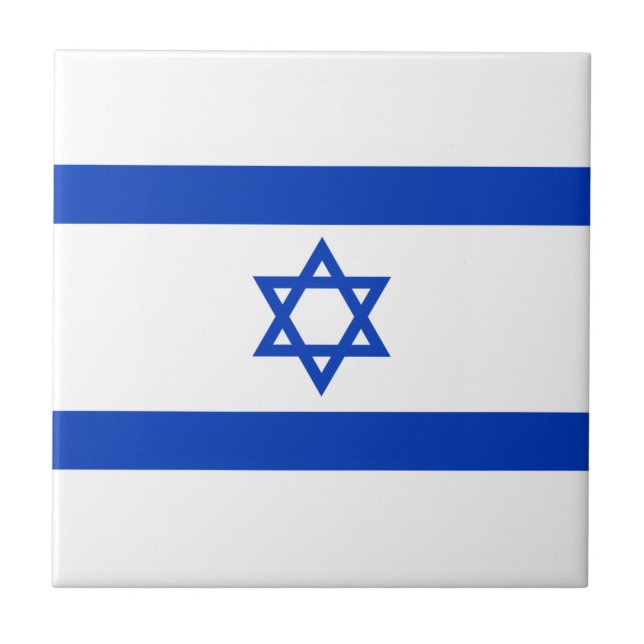 Israel-Flagge Fliese (Vorderseite)
