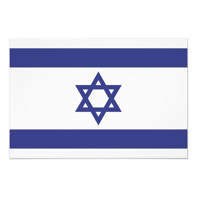 Israel-Flagge Fotodruck (Vorne)