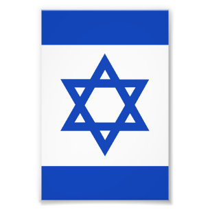 Israel-Flagge Fotodruck