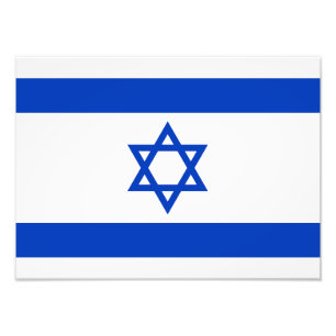 Israel-Flagge Fotodruck