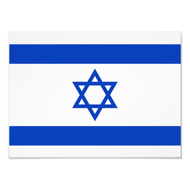 Israel-Flagge Fotodruck (Vorne)