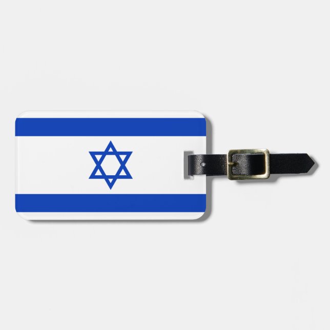 Israel-Flagge Gepäckanhänger (Vorderseite horizontal)