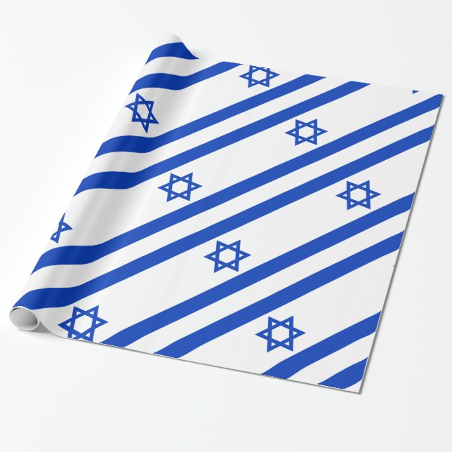 Israel-Flagge Geschenkpapier (Ungerollt)