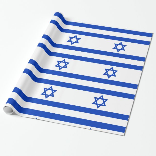 Israel-Flagge Geschenkpapier (Ungerollt)