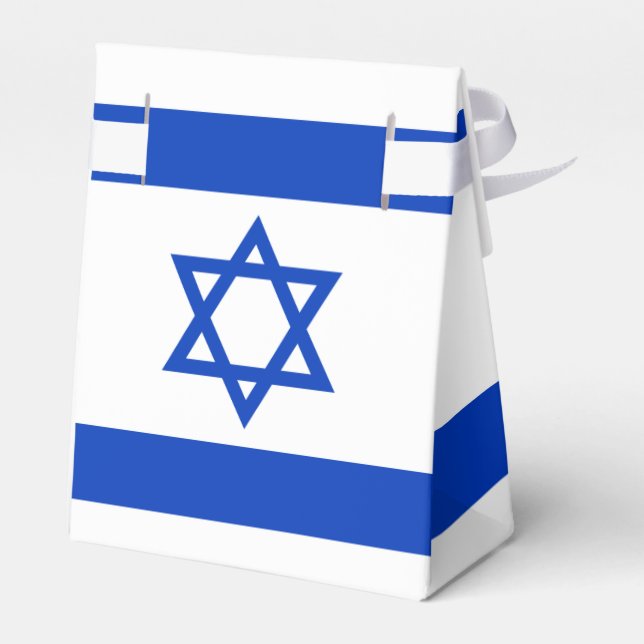 Israel-Flagge Geschenkschachtel (Rückseite)