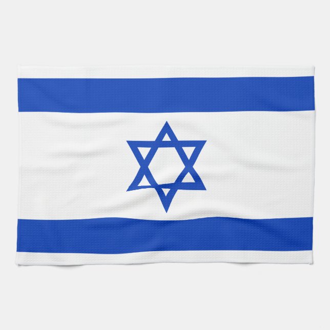 Israel-Flagge Geschirrtuch (Horizontal)