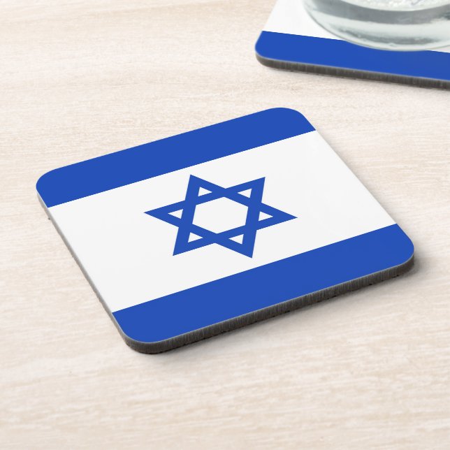 Israel-Flagge Getränkeuntersetzer (Linke Seite)