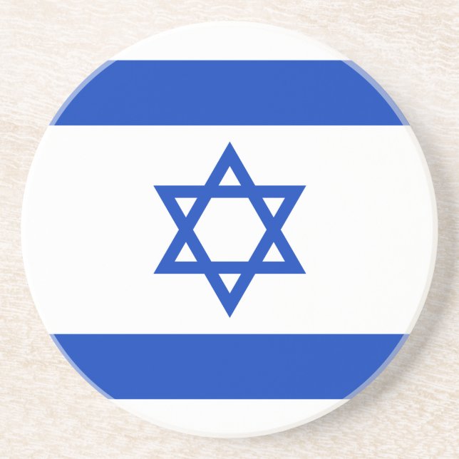 Israel-Flagge Getränkeuntersetzer (Vorne)