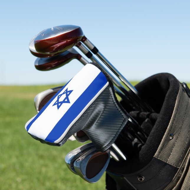 Israel-Flagge Golf Headcover (In Situ)