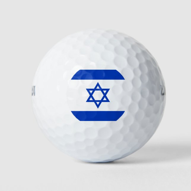 Israel-Flagge Golfball (Vorderseite)