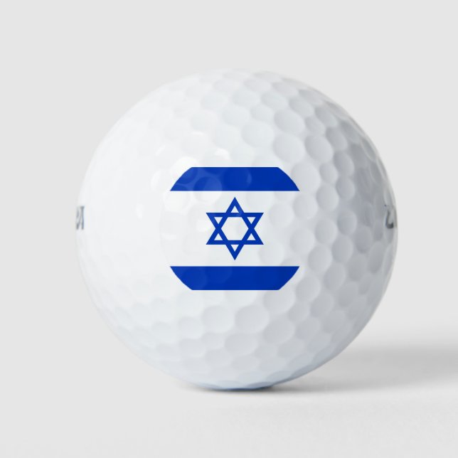 Israel-Flagge Golfball (Vorderseite)