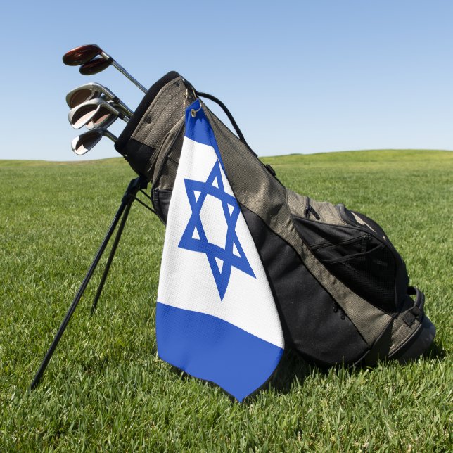 Israel-Flagge Golfhandtuch (Gras)