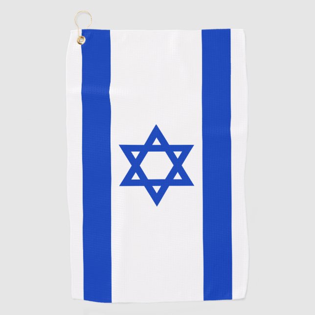 Israel-Flagge Golfhandtuch (Vorderseite)
