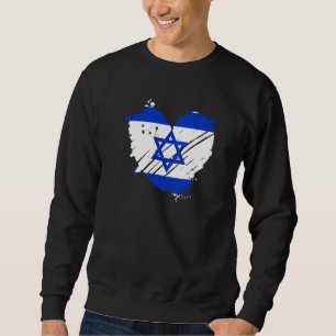 Israel Flagge Ich liebe Israel Es ist in meiner DN Sweatshirt