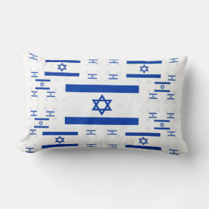 Israel-Flagge in mehrfarbigen Schichten 2 Lendenkissen