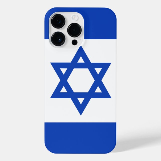 Israel-Flagge iPhone Hülle (Rückseite)