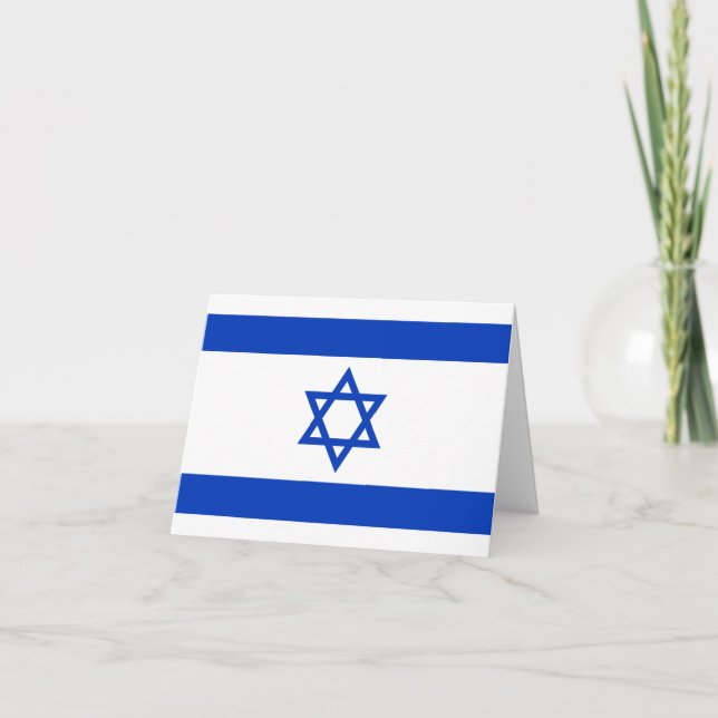 Israel-Flagge Karte (Vorderseite)