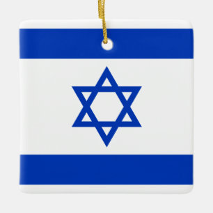 Israel-Flagge Keramikornament
