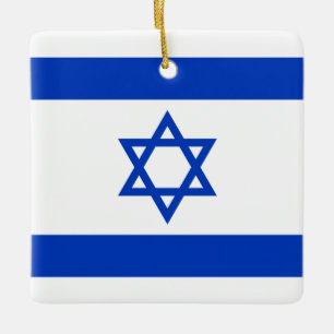 Israel-Flagge Keramikornament