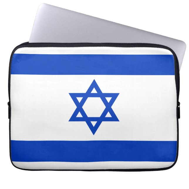 Israel-Flagge Laptopschutzhülle (Vorderseite)