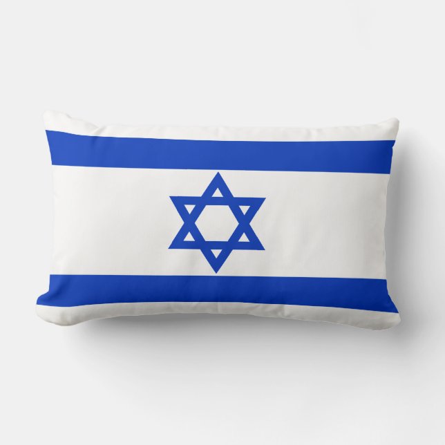 Israel-Flagge Lendenkissen (Vorderseite)