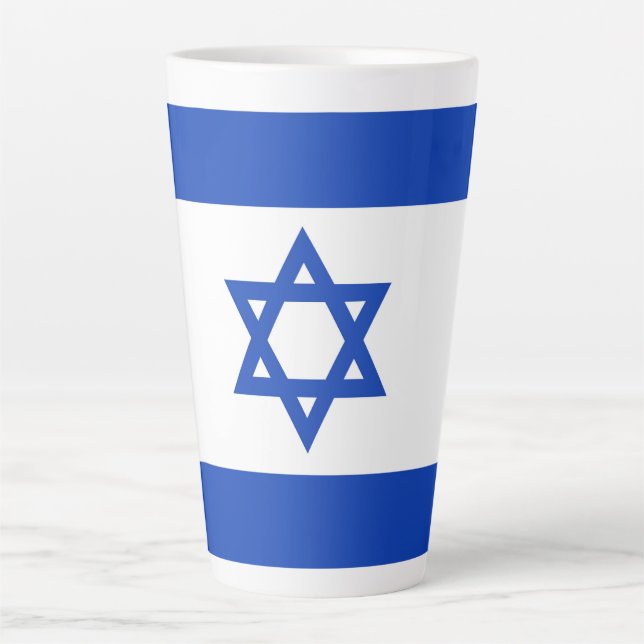 Israel-Flagge Milchtasse (Vorderseite)