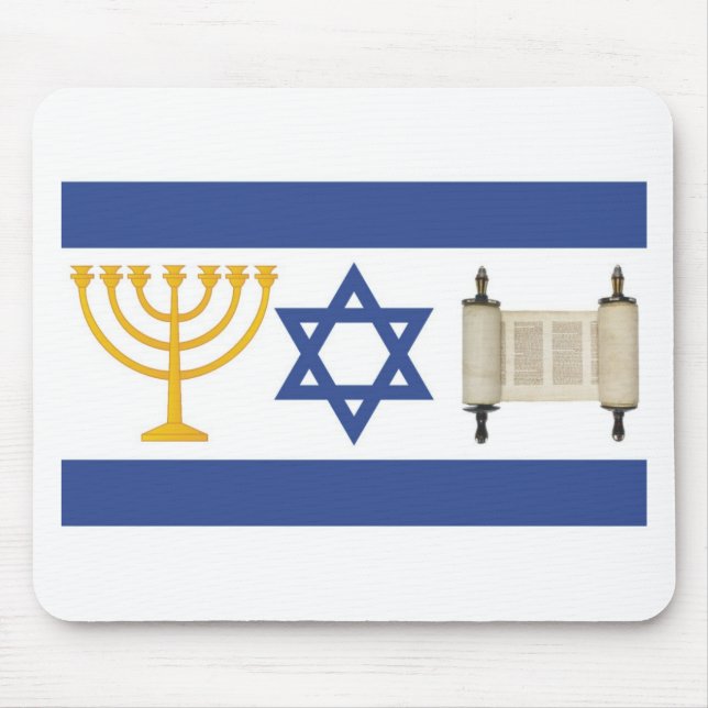 Israel-Flagge Mousepad (Vorne)