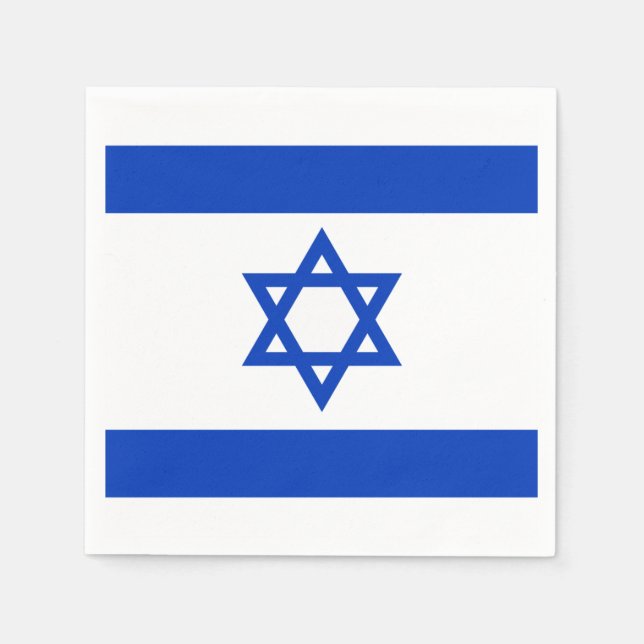 Israel-Flagge Napkins Serviette (Vorderseite)