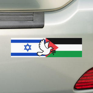 Israel Flagge Palästinafahne Waffenstillstandsfrie Autoaufkleber