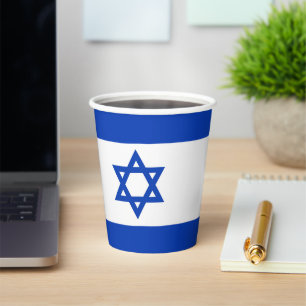 Israel-Flagge Pappbecher
