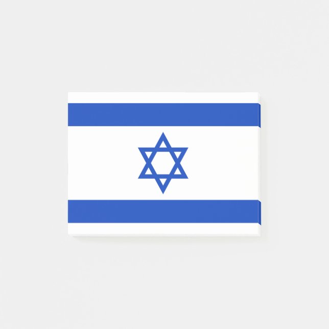 Israel-Flagge Post-it Klebezettel (Vorderseite)