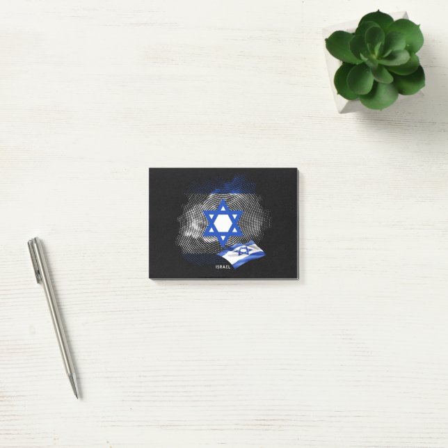 Israel-Flagge Post-it Klebezettel (Büro)