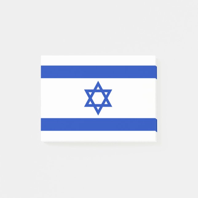 Israel-Flagge Post-it Klebezettel (Vorderseite)