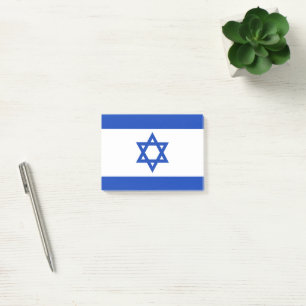 Israel-Flagge Post-it Klebezettel