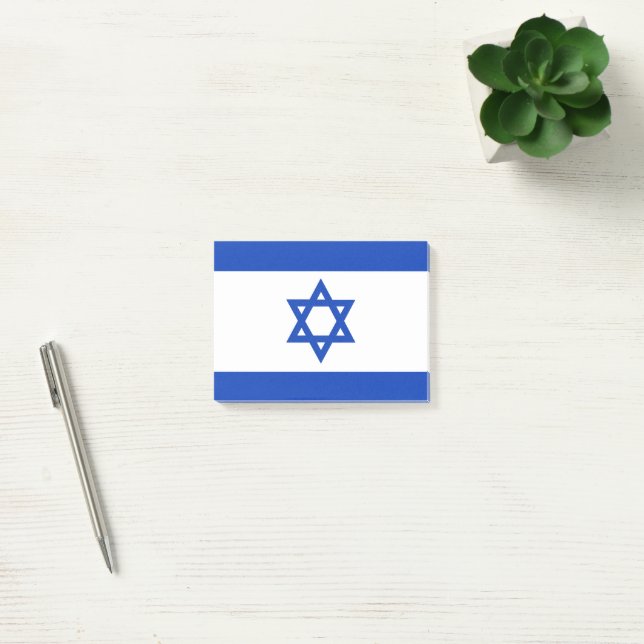 Israel-Flagge Post-it Klebezettel (Büro)