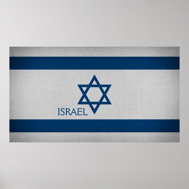 Israel-Flagge Poster (Vorne)