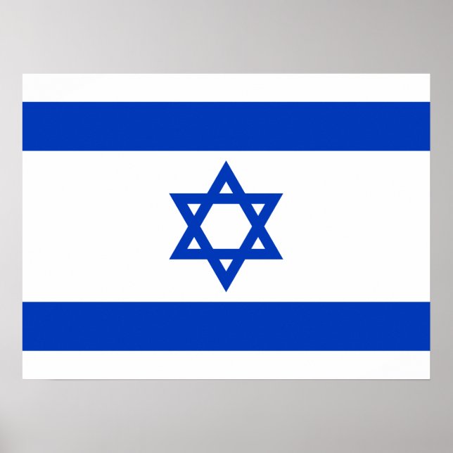 Israel-Flagge Poster (Vorne)