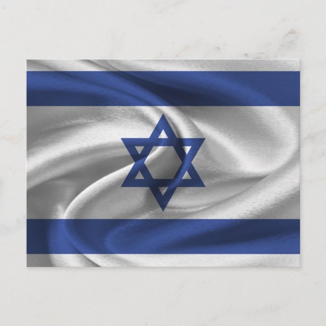 Israel-Flagge Postkarte (Vorderseite)