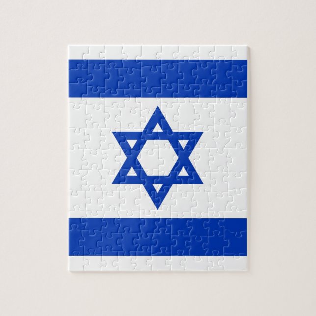 Israel-Flagge Puzzle (Vertikal)
